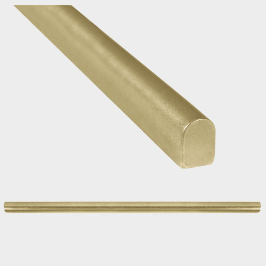 (Pack of 5)Trendy Metal Gold 1.5cm. x 30cm. Pencil  Bullnose Border Wall Tile Trim