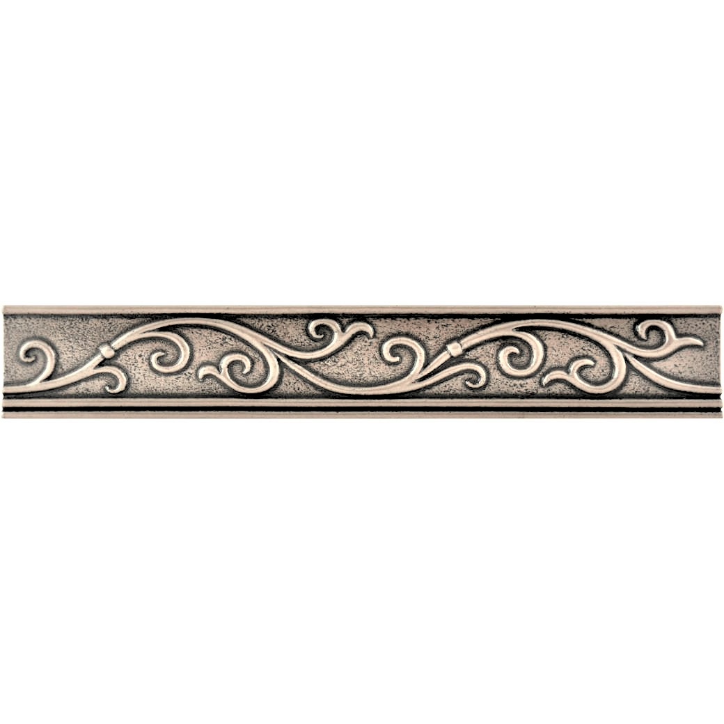 (Pack of 5)Cypress Metal Champagne Bronze 4.5cm. x 30cm. Border Wall Accent Tile Trim