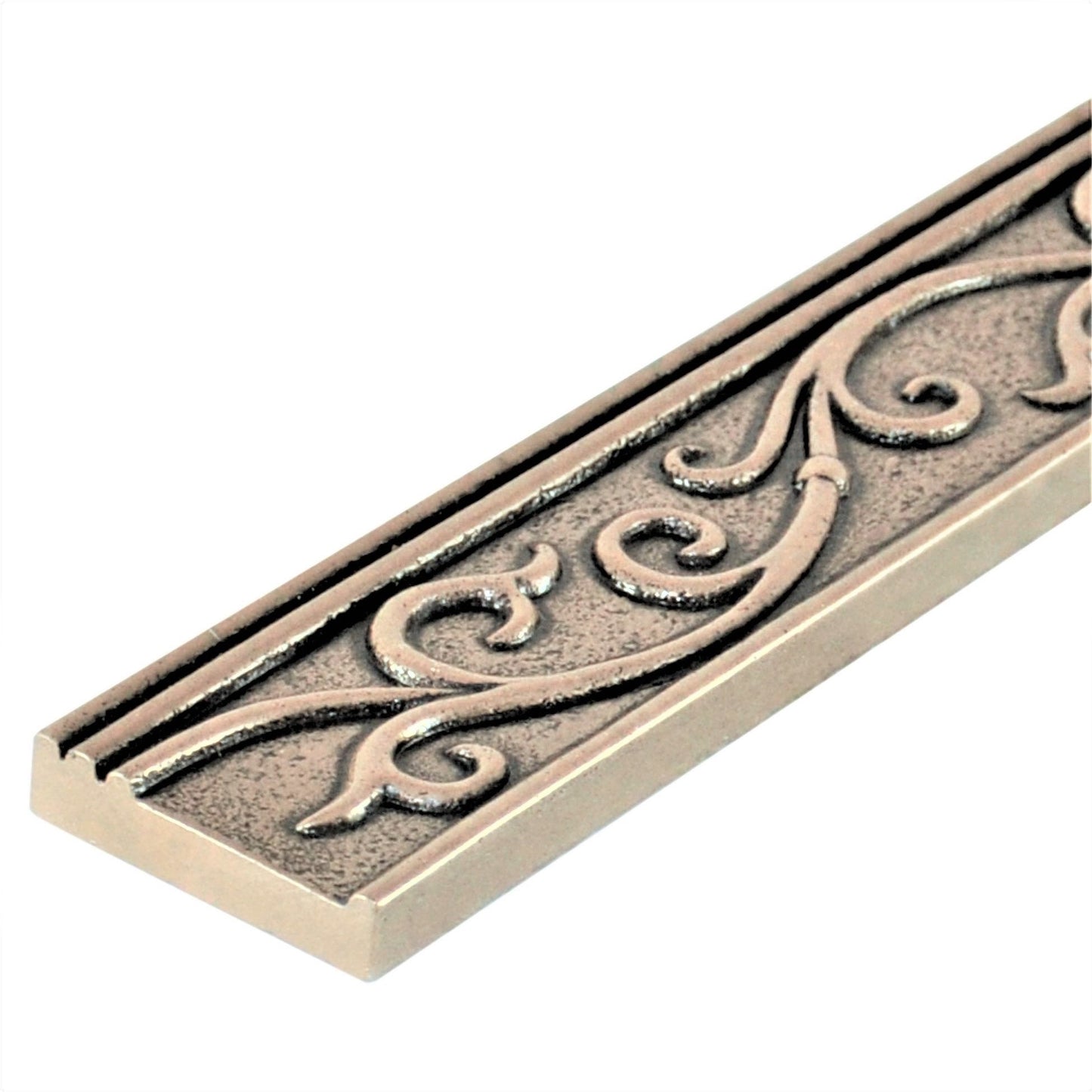 (Pack of 5)Cypress Metal Champagne Bronze 4.5cm. x 30cm. Border Wall Accent Tile Trim