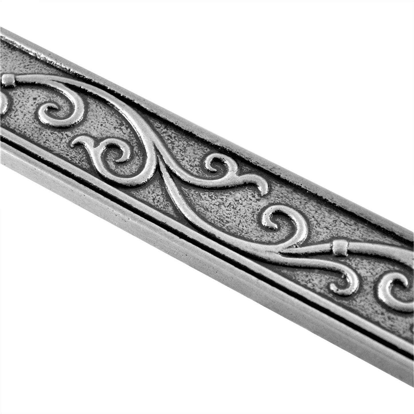 (Pack of 5) Cypress Metal Nickel 4.5cm. x 30cm. Border Wall Accent Tile Trim