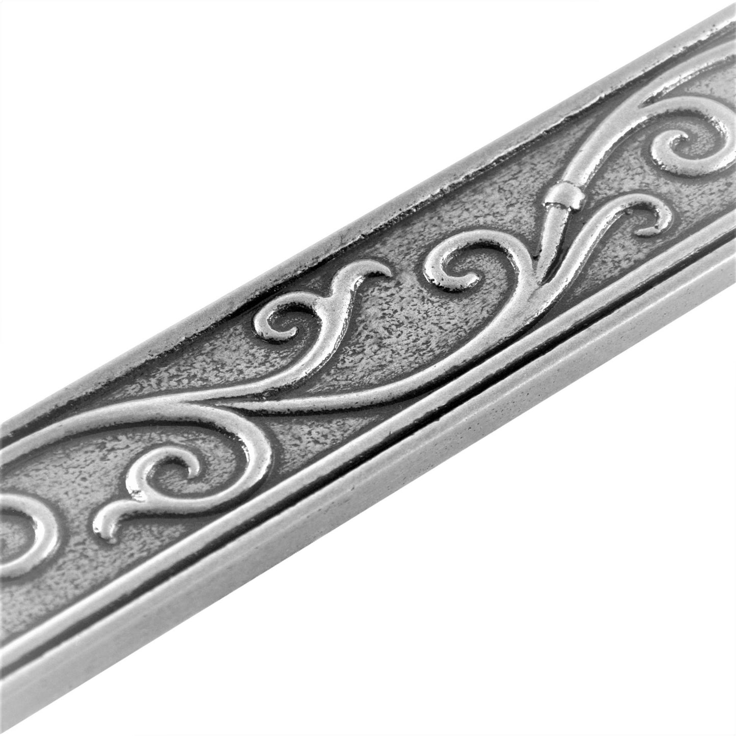 (Pack of 5) Cypress Metal Nickel 4.5cm. x 30cm. Border Wall Accent Tile Trim